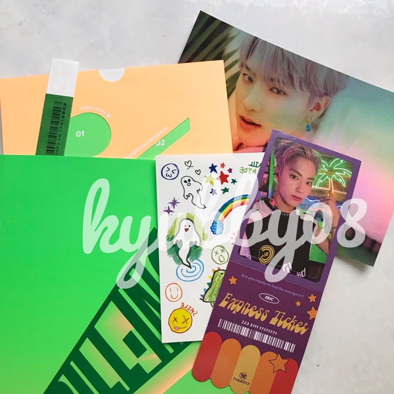 [ERIC SET] THE BOYZ THRILL-ING ALBUM ONLY SPLASH VER ERIC PHOTOCARD PC TICKET POSTCARD Changmin Q Ju