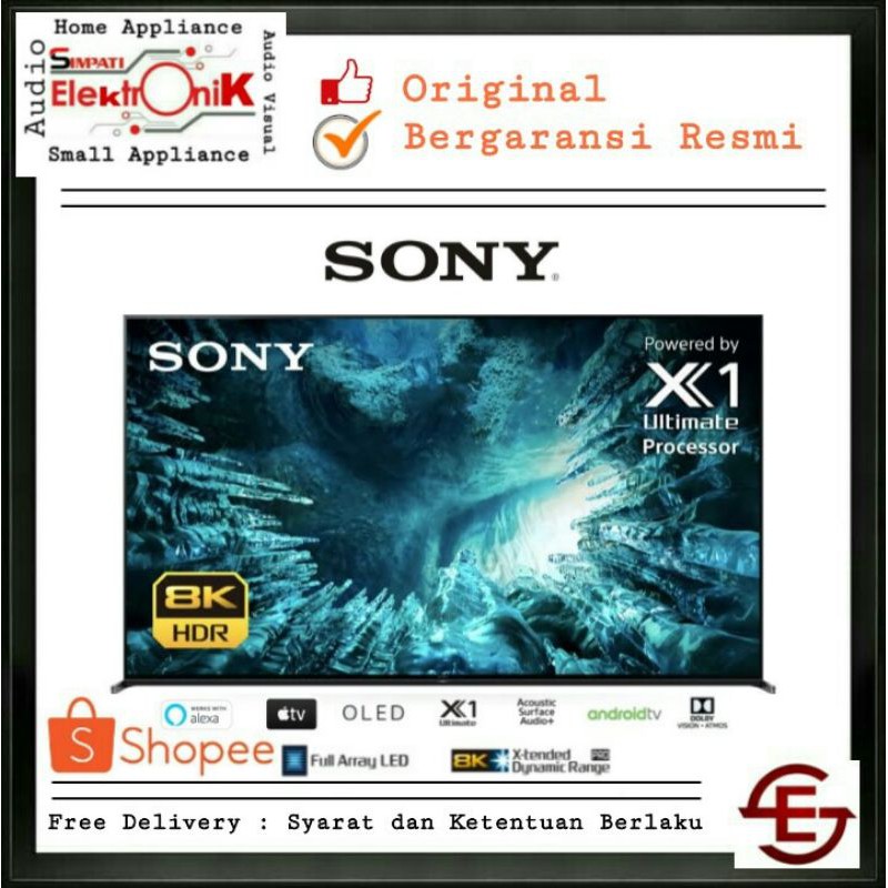 SONY OLED TV 85Z8H - OLED TV 8K HDR ANDROID SONY KD85Z8H 85INCH