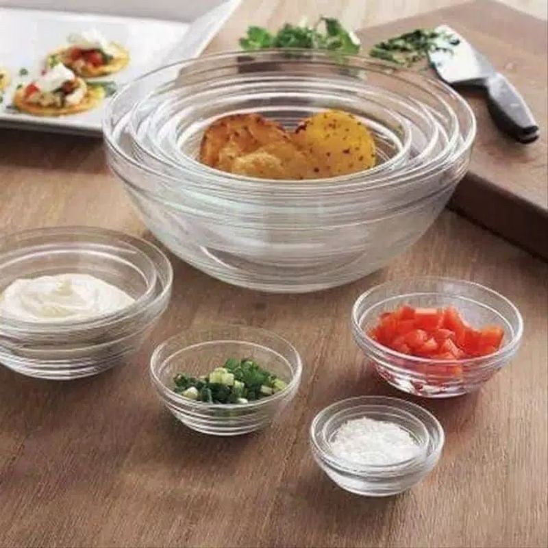 GLASS BOWL SET  TRANSLIVING IMPERIAL 7 SET MURAH BANGETT