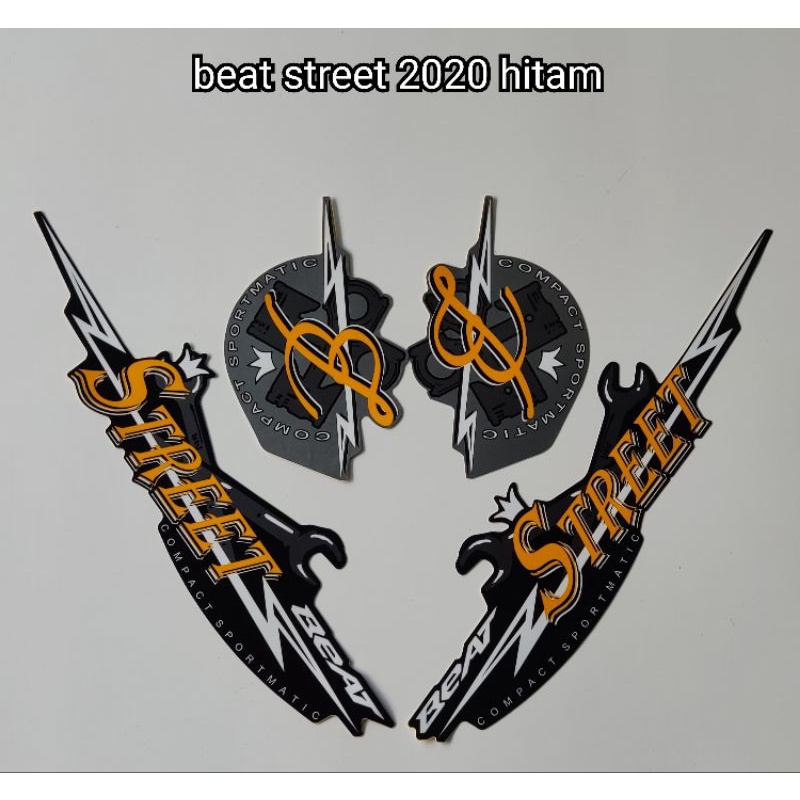 striping ORI Honda beat streat th 2020 warna hitam