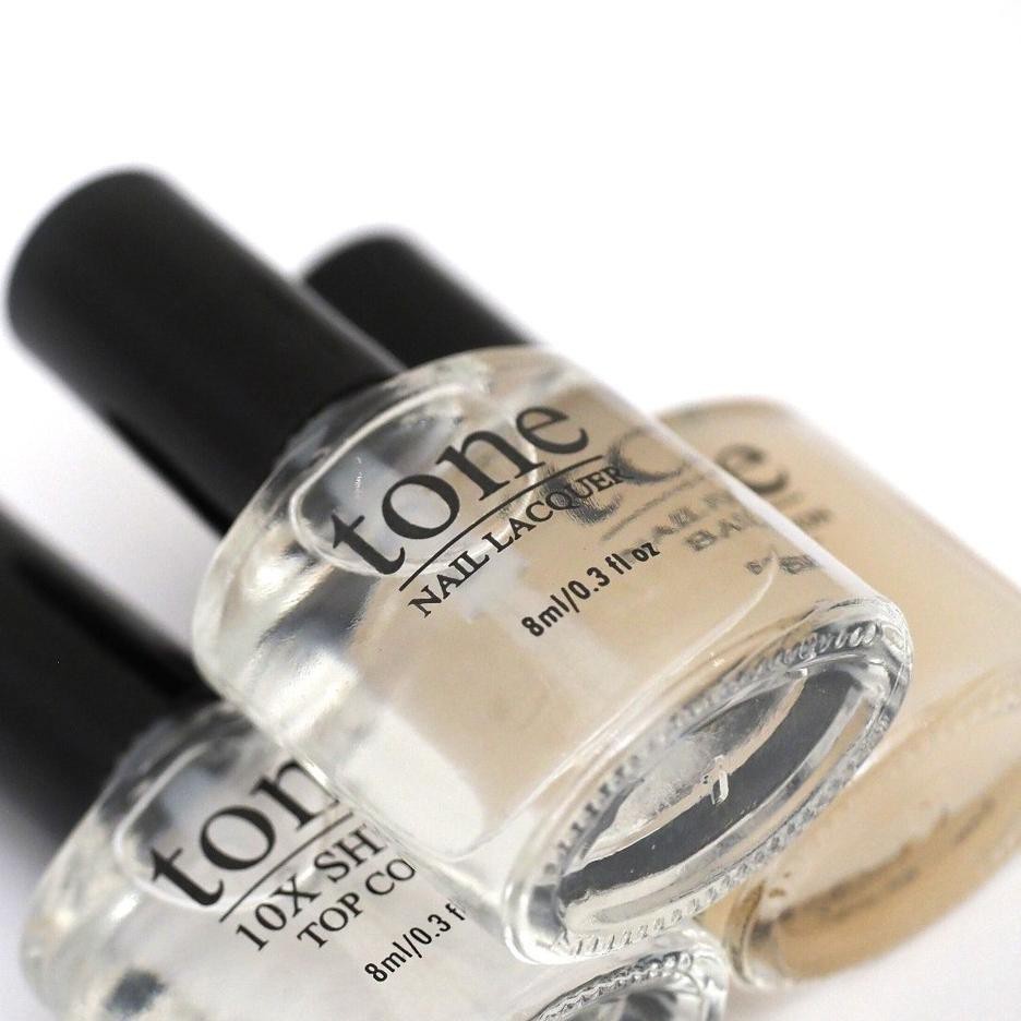 Tone nail polish kutek kuku halal base coat top coat clear coat