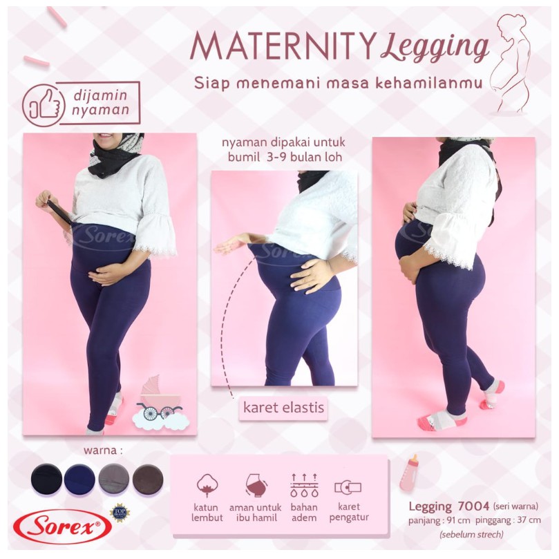 Legging ibu hamil Sorex Maternity Legging JC401 / JC402 / 7004 CBKS