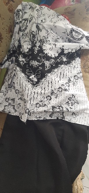 Gamis Pgri Seragam Guru Pns Pdh Asn Kerja Batik Hitam Baju Formal