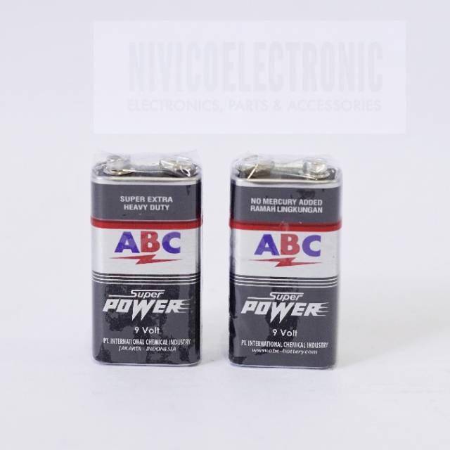 baterai ABC super power kotak 9v