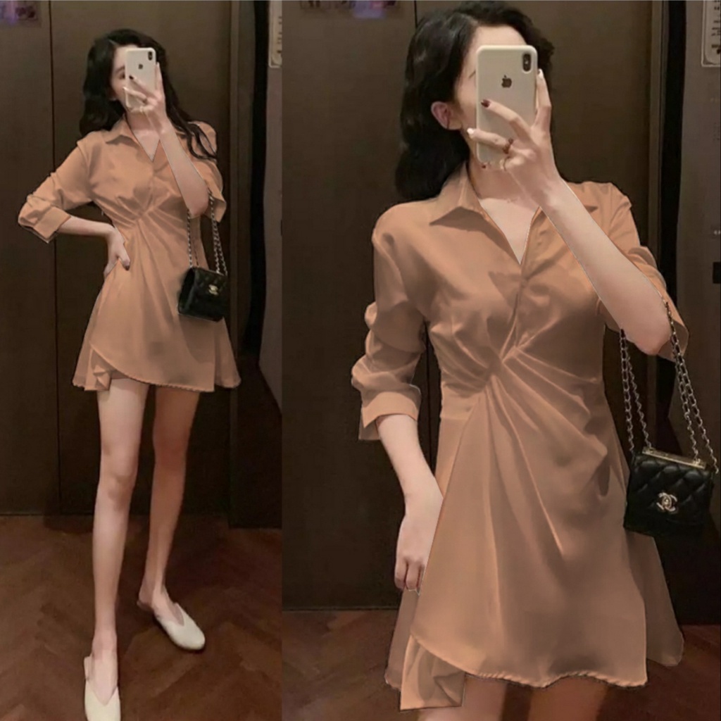 FWG - MINI DRESS SANDIA / MINIDRESS / DRESS KOREA STYLE / DRESS / DRESS WANITA / BAJU DRES WANITA