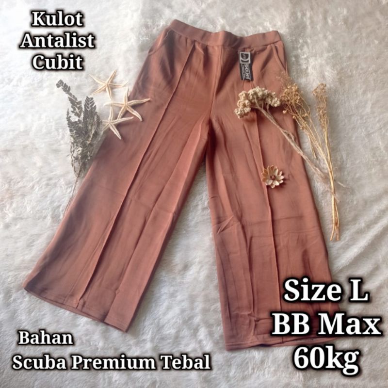 CULOT SCUBA HW PREMIUM TEBAL ELASTIS SIZE L FIT XL DARI BB 40KG SAMPAI BB 60KG / CELANA PANJANG WANITA KULOT ANTALIST HIGH WAIST PREMIUM MURAH / KULOT SCUBA CUBIT SIZE STANDAR ABG REMAJA WANITA / KULOT MURAH KULOT POLOS KOREA KOREAN STYLE / SHOLIHATSTORE