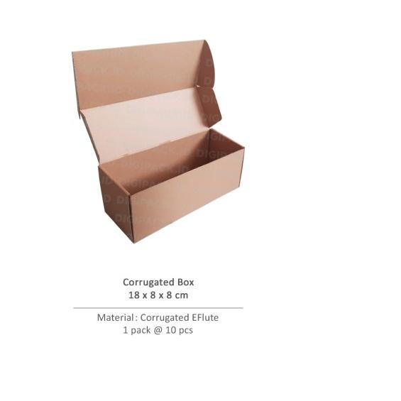 

☺ [Digipack] Brown Corrugated Box ID: 18 x 8 x 8 | Kotak | Kardus ☎
