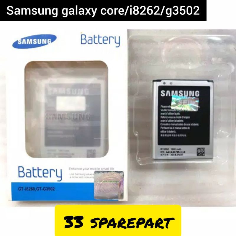BATERAI/BATRE SAMSUNG GALAXY CORE/i8262/g3502 ORIGINAL 100%