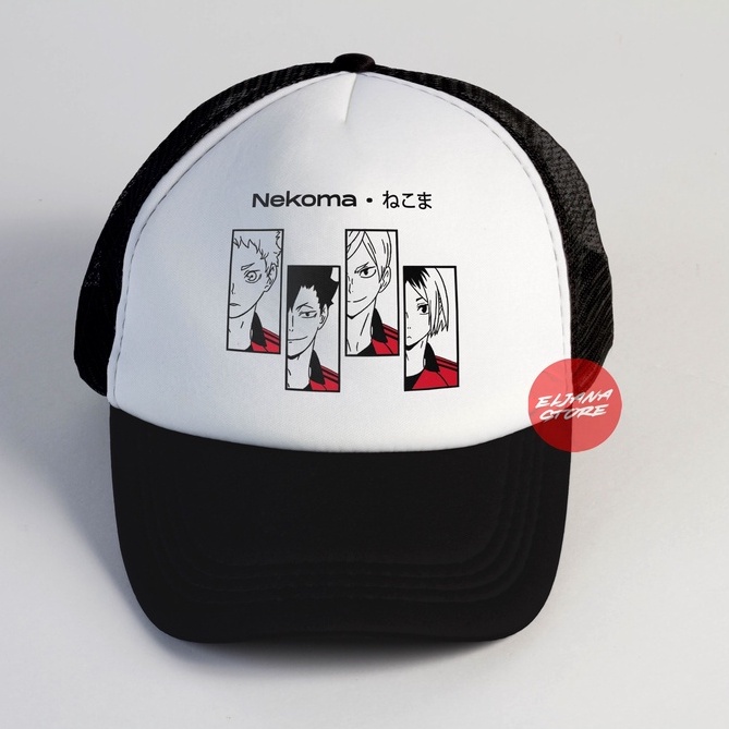 Topi Anime / Topi Jaring Sablon / Topi sablon anime / Topi jaring sablon Anime unisex / Topi Baseball anime