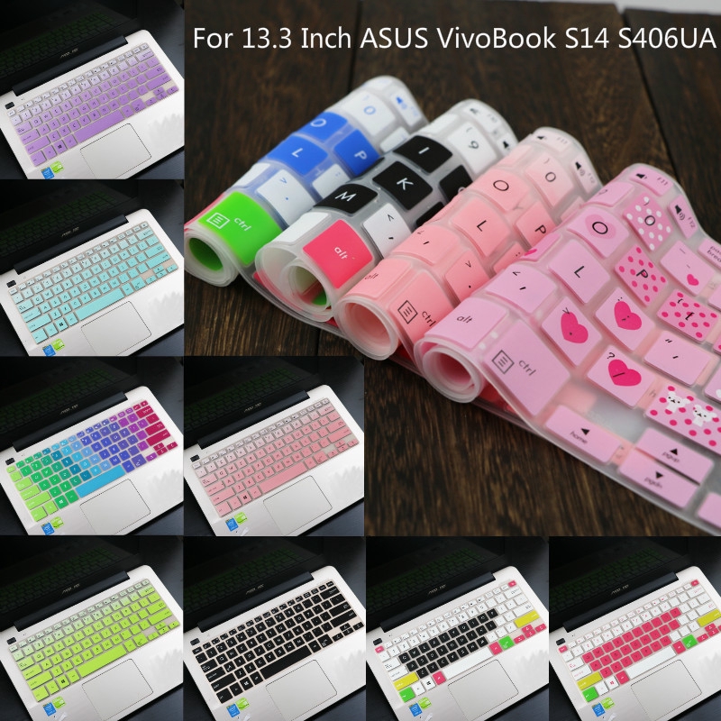 Cover Pelindung Keyboard Bahan Silikon Ultra Tipis Untuk Asus Vivobook S14 S406Ua 13.3 Inch