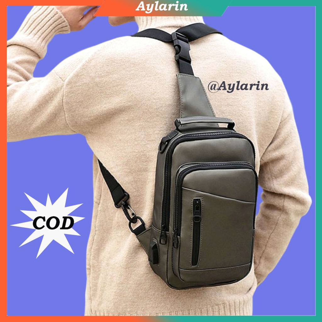Tas Selempang Pria Korean Style Import Tas Pria Slempang