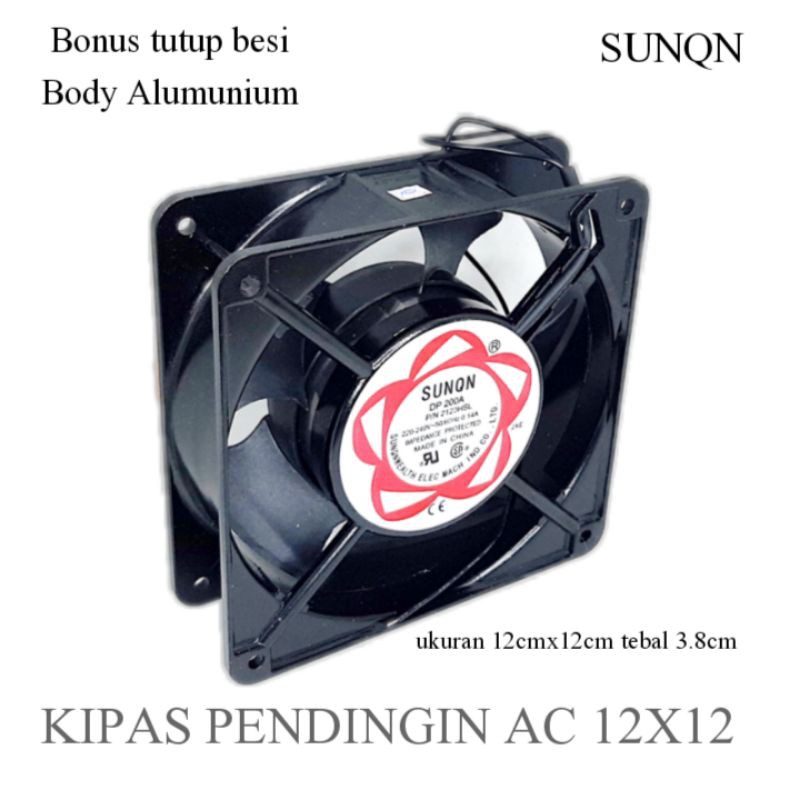 KIPAS PENDINGIN FAN AC SUNON 12 X12 BONUS TUTUP