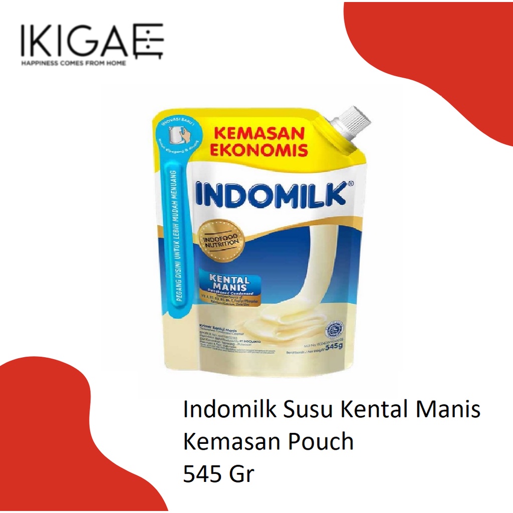 INDOMILK SUSU KENTAL MANIS RASA COKELAT KEMASAN POUCH 545 GR