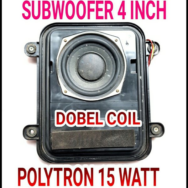 SPEAKER SUBWOOFER POLYTRON 4 INCH 15 WATT DOBEL COIL