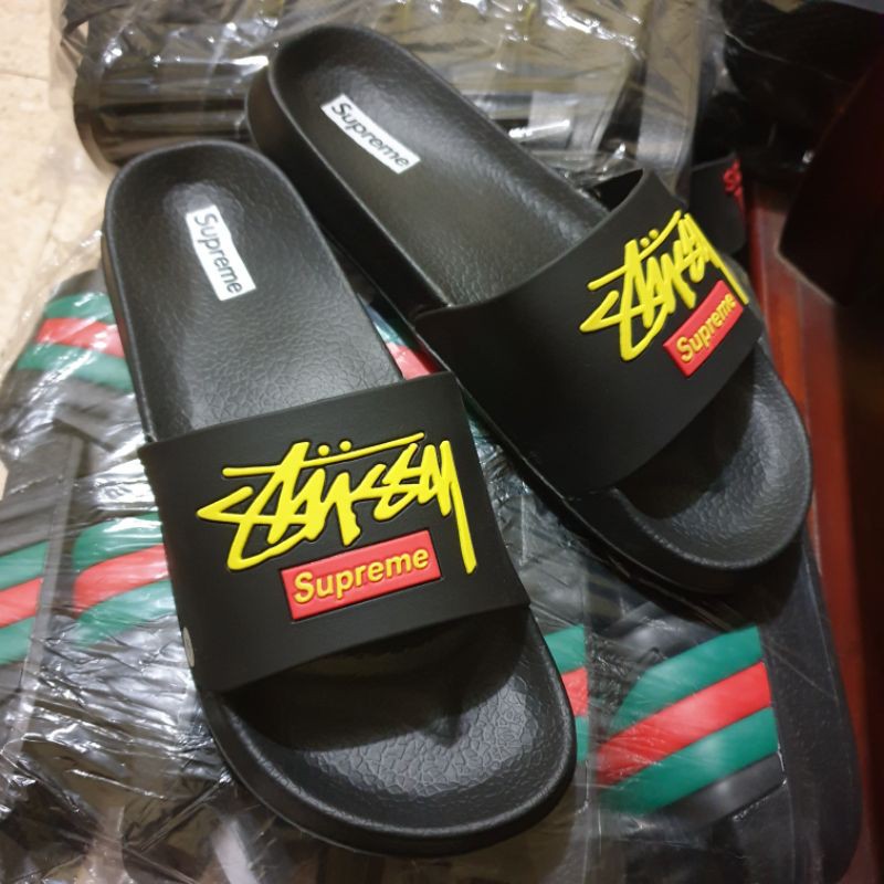 Sandal Stussy x Supreme Pria Slip On/Slide/Slop Sport Grade Ori - Flip Flop Phylon