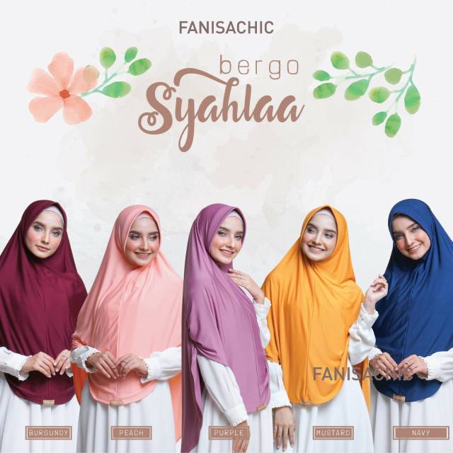 BERGO SYAHLAA by FANISACHIC bergo daily bergo nyaman bergo jersey lycra