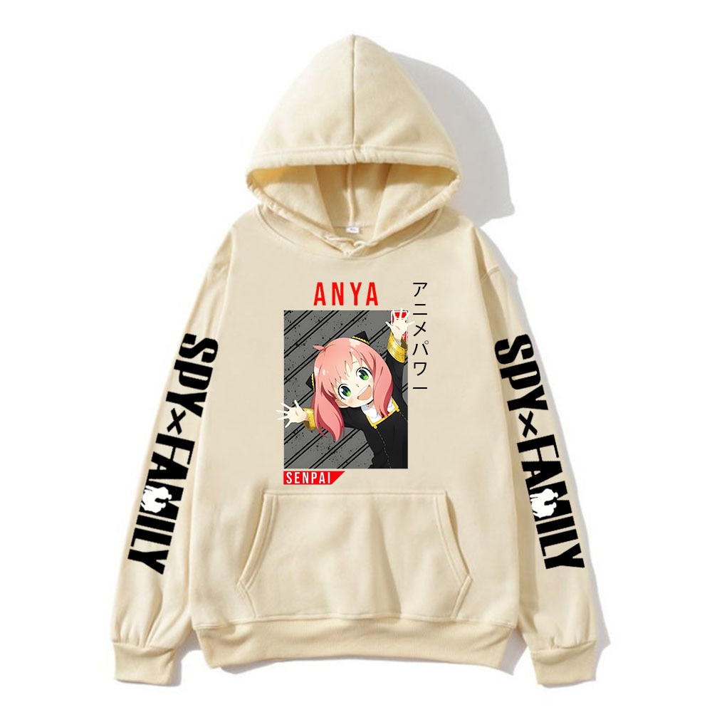 Hoodie Anya Spy x Family Anime Unisex – Sweater Anime Jepang Oversize Premium – Hoodie SPY×FAMILY Ka