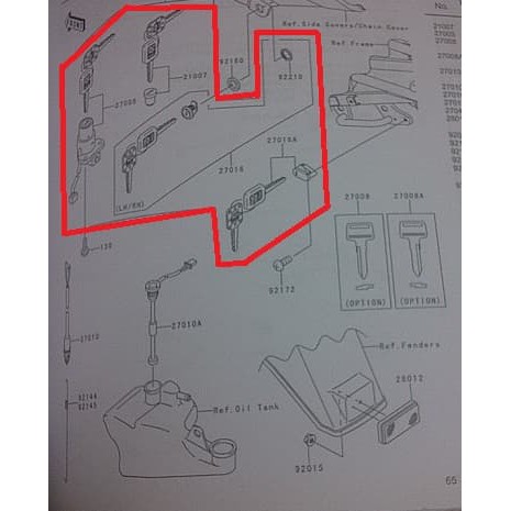 Kunci Kontak Set Kawasaki Ninja R Original Ready Stock