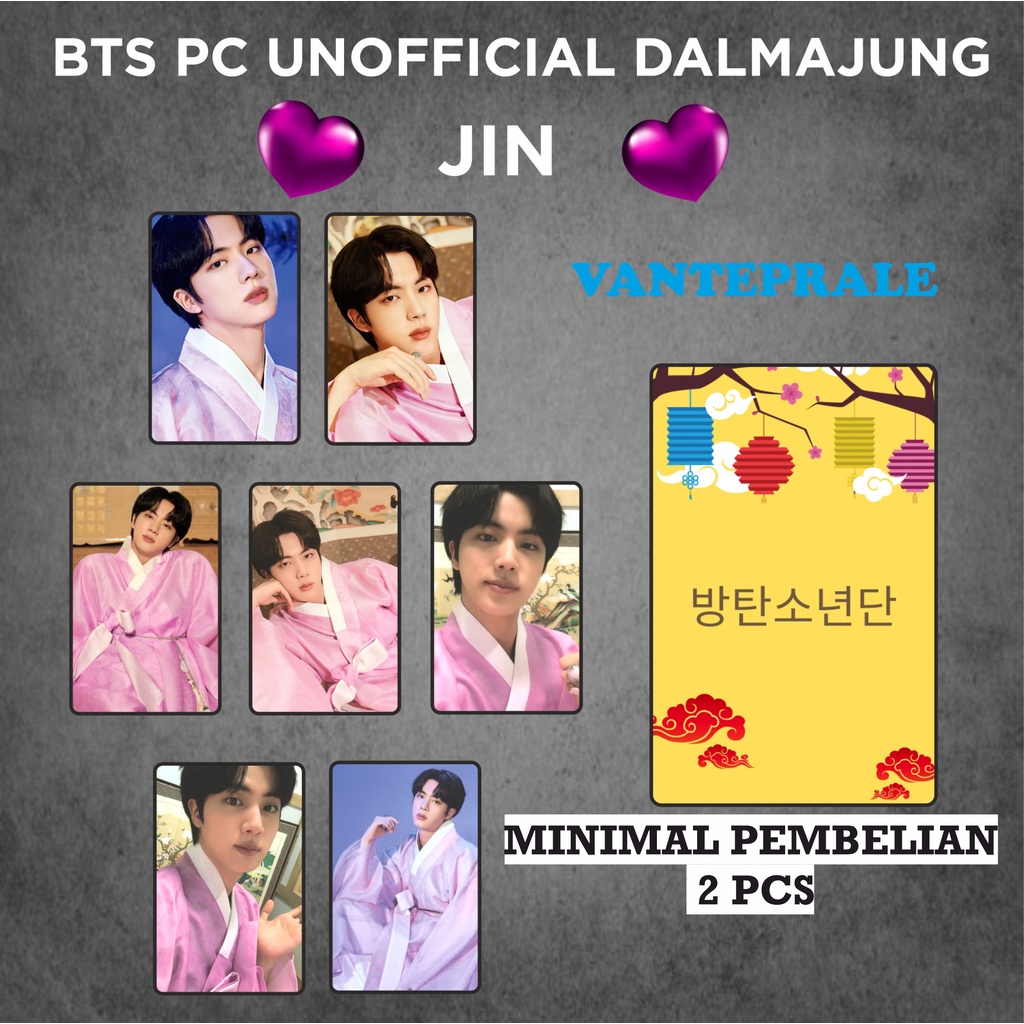 PHOTOCARD BTS DALMAJUNG JIN PC DALMAJUNG JIN SEOKJIN