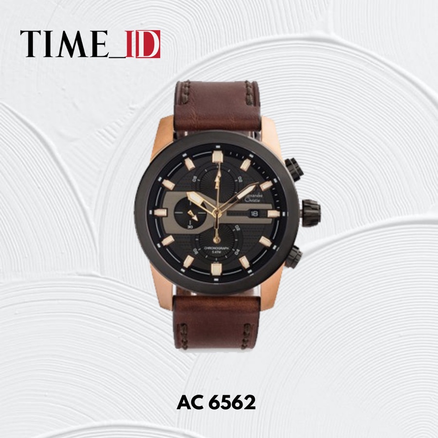 Jam Tangan Alexandre Christie AC 6562 BLACK ROSEGOLD