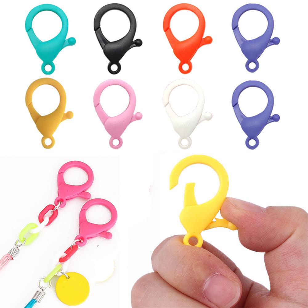 Lanfy Lobster Clasps Colorful 20pcs/Lot Gantungan Kunci Key Chain Snap Hook Bentuk Lampu Gesper