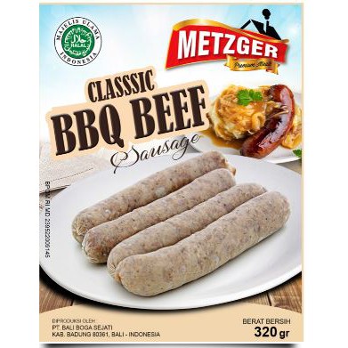 SOSIS SAPI METZGER SOSIS BBQ BEEF 320GR (HALAL)