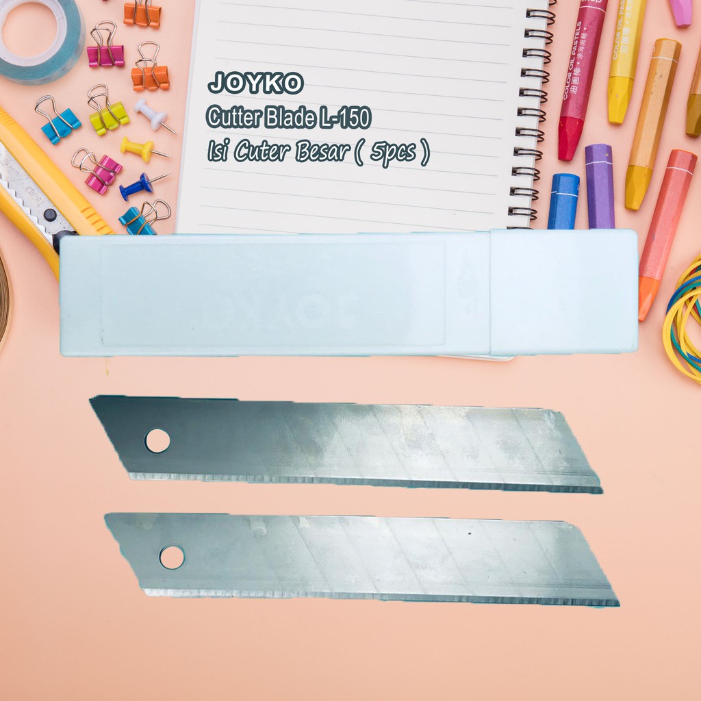

Joyko / Cuter Blade L-150 / Isi Cuter Besar / Isi 5pcs