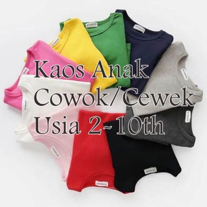 ((IB))KAOS OBLONG POLOS ANAK2/COTTON BERKUALITAS