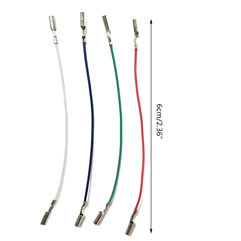 Bt 3/4PCS Cartridge Phono Cable Leads Kabel Kop Untuk Meja Putar Phono Headshell