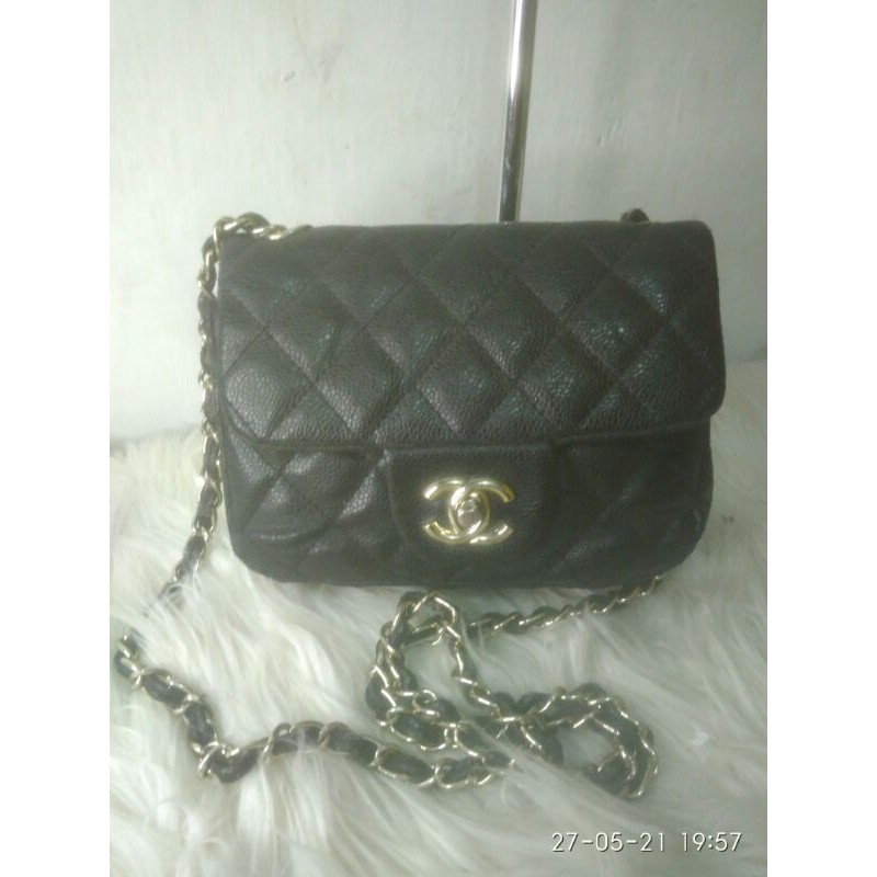 Sling Bag kulit / Preloved/second Branded "Chanel"