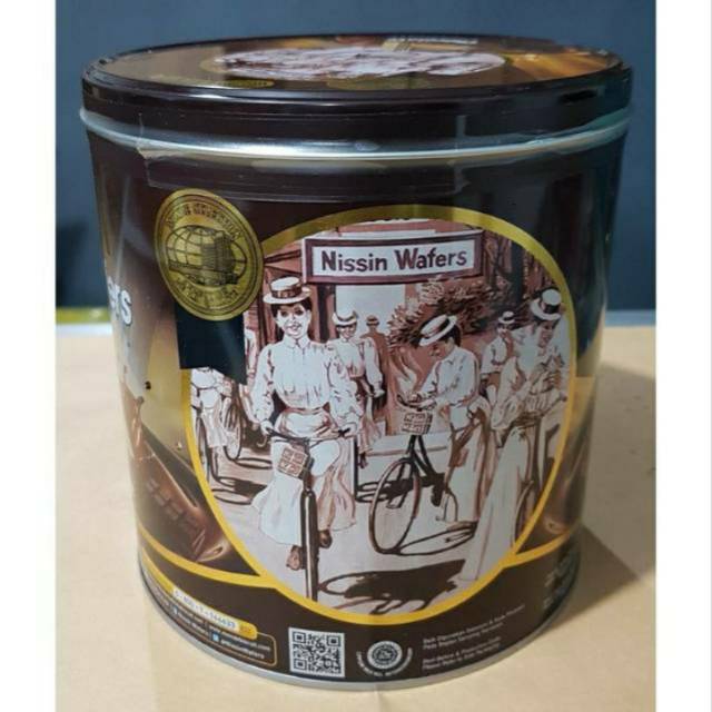 Nissin Wafer Kaleng 300gr Wafer Coklat 300gr