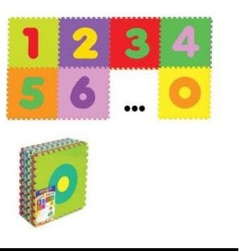 puzzle matras evamart 30cm isi 10pc mainan edukasi pazzle matras anak balita