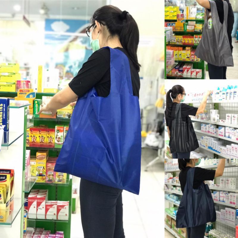 foldable bag tas  belanja tas  lipat shopping  bag 