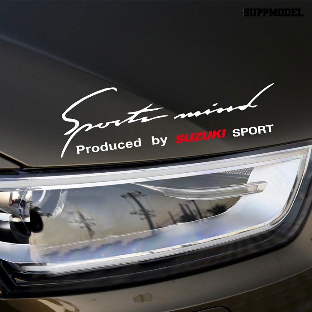 Stiker Tulisan Sports Mind Untuk Kap Mesin Mobil Suzuki