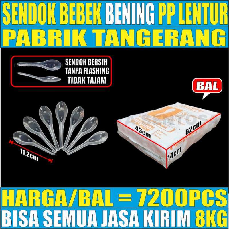 Sendok Teh Puding STG / Sendok Jelly Eskrim STB / Garpu mini / Sendok Bebek Plastik Dus Semua js krm