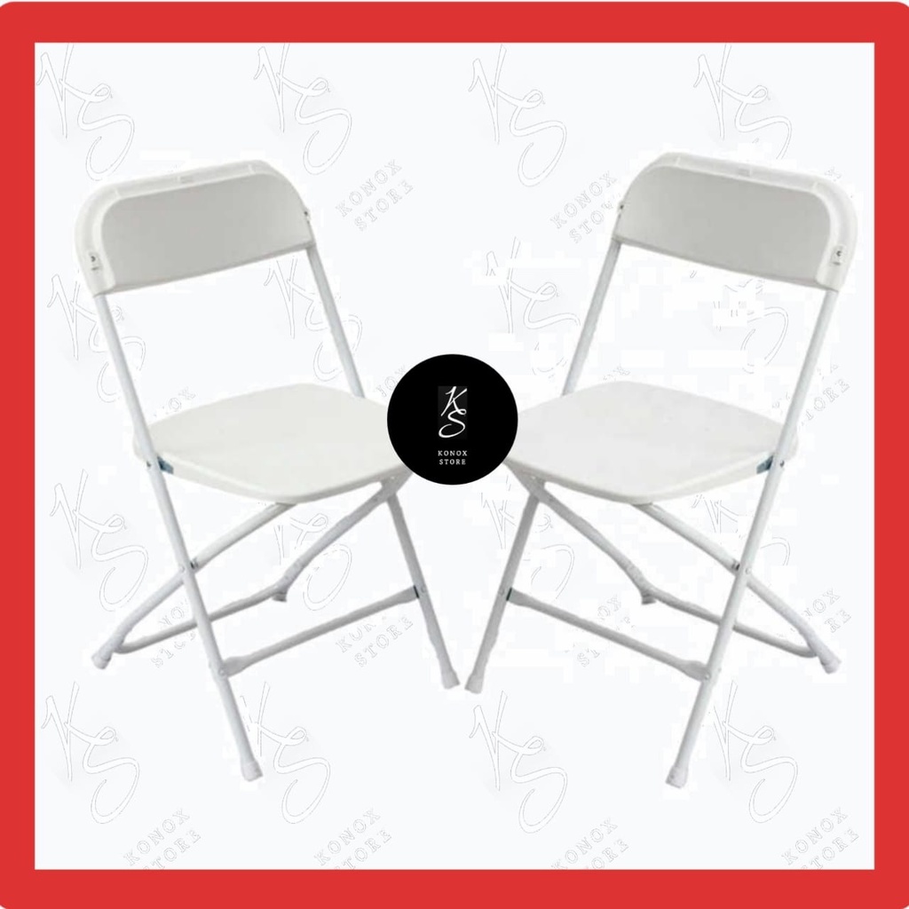 FOLDING CHAIR / KURSI LIPAT SANDAR - PUTIH