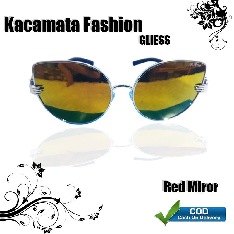 Kacamata Hitam Fashion Miror Kacamata Gaya Pria Wanita Cassual Trend Sunglasses Kaca mata Hitam Gaya