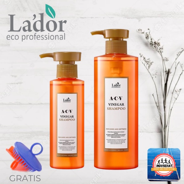 LADOR ACV Vinegar Shampoo - Shampo Perawatan Pembersih Pelembab Pelembut Pengkilau Kulit Kepala Rambut Berminyak