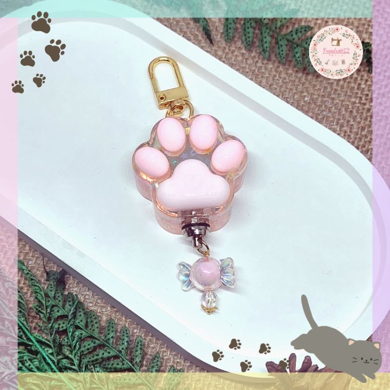 Cat Paw with light keychain (Pre order)