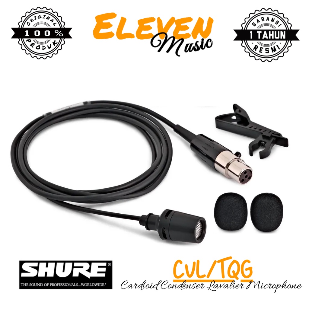 Shure CVL-TQG Cardioid Condenser Lavalier Microphone