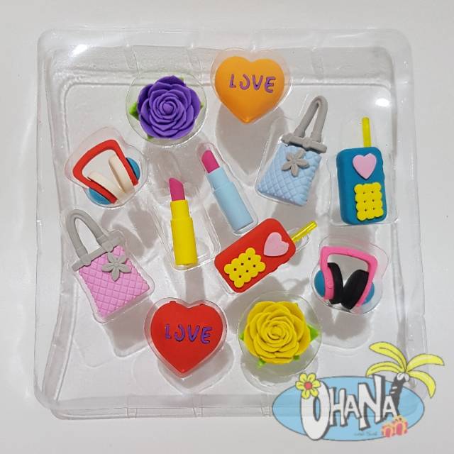 

[OHANA] PENGHAPUS MAINAN ANAK MURAH LUCU ISI 12 PCS