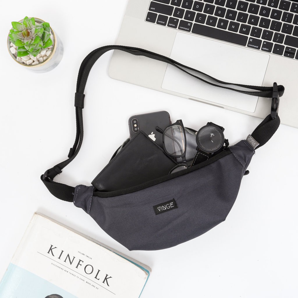 Waistbag Tas Pinggang Fannypack Trendy Unisex - VINGE- KLAS