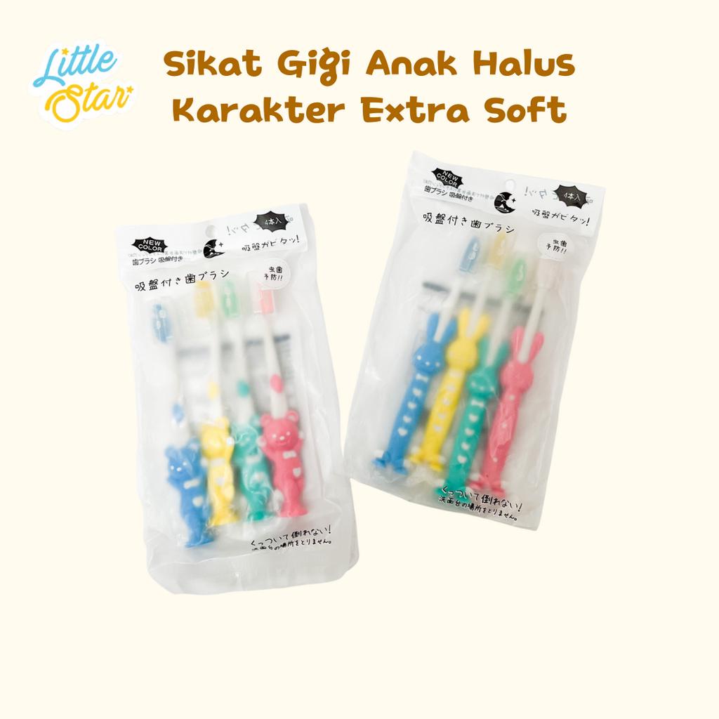 Sikat Gigi Anak Bayi Extra Soft Halus Lembut Motif Karakter Import Murah BPA Free