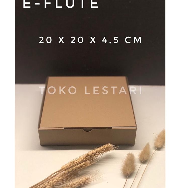 

Baru EGHQZ Box Kardus E-Flute Coklat Untuk Packaging Olshop Sovenir Baju Kotak Kado Hampers Snack 20x20x4.5 CM 41 Ready Stok