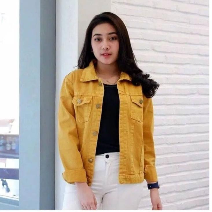 COD Jaket Wanita Jeans Biondy Biondi Kekinian Jaket jeans wanita terbaru Jaket Biondy wanita .,..,.,