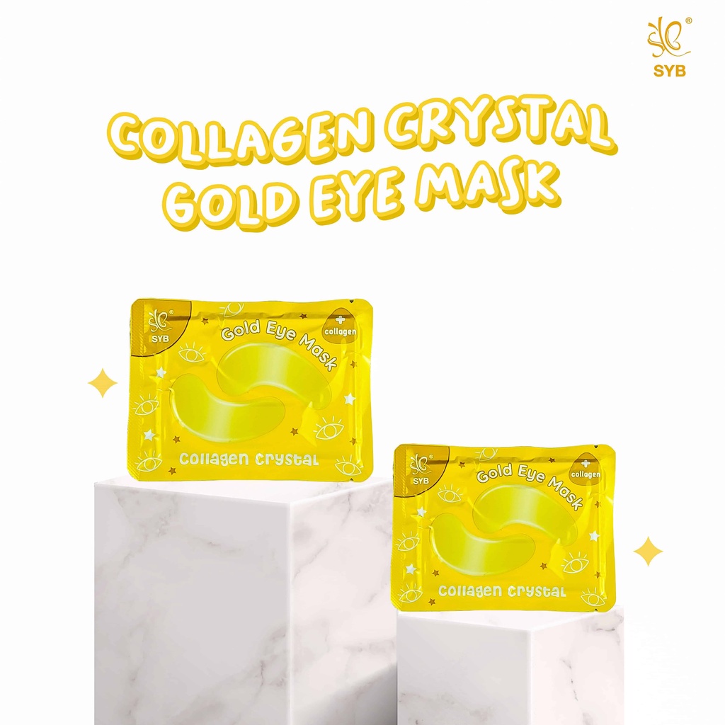 TIKTOK D8213 SYB Collagen Crystal Gold Eye Mask - SYB Crystal Collagen Lips Mask