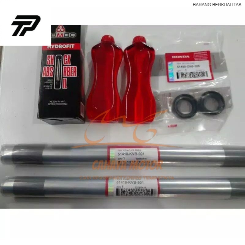 SHOCK / HALU-HALU DEPAN SET HONDA + MINYAK SHOCK + SEAL SHOCK HONDA VARIO 110