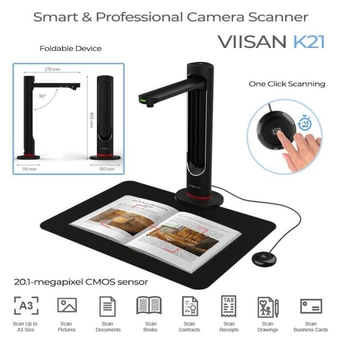 &<&<&<&] Scanner VIISAN K21 - Scanner Buku A3