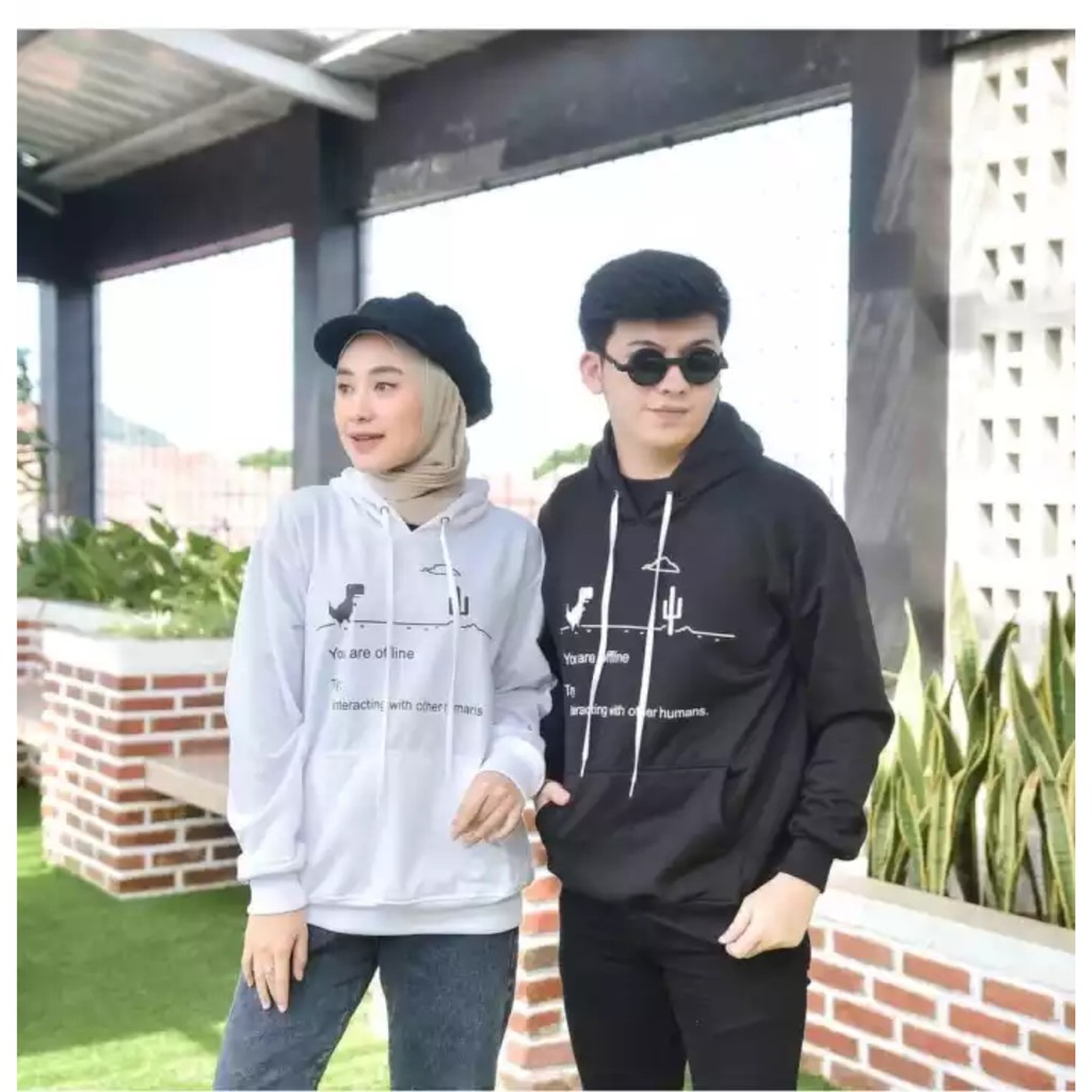 FenishaStore Sweater Hoodie Pria Dan Wanita Unisex YOU ARE OFFLINE  Bisa Bayar Ditempat COD