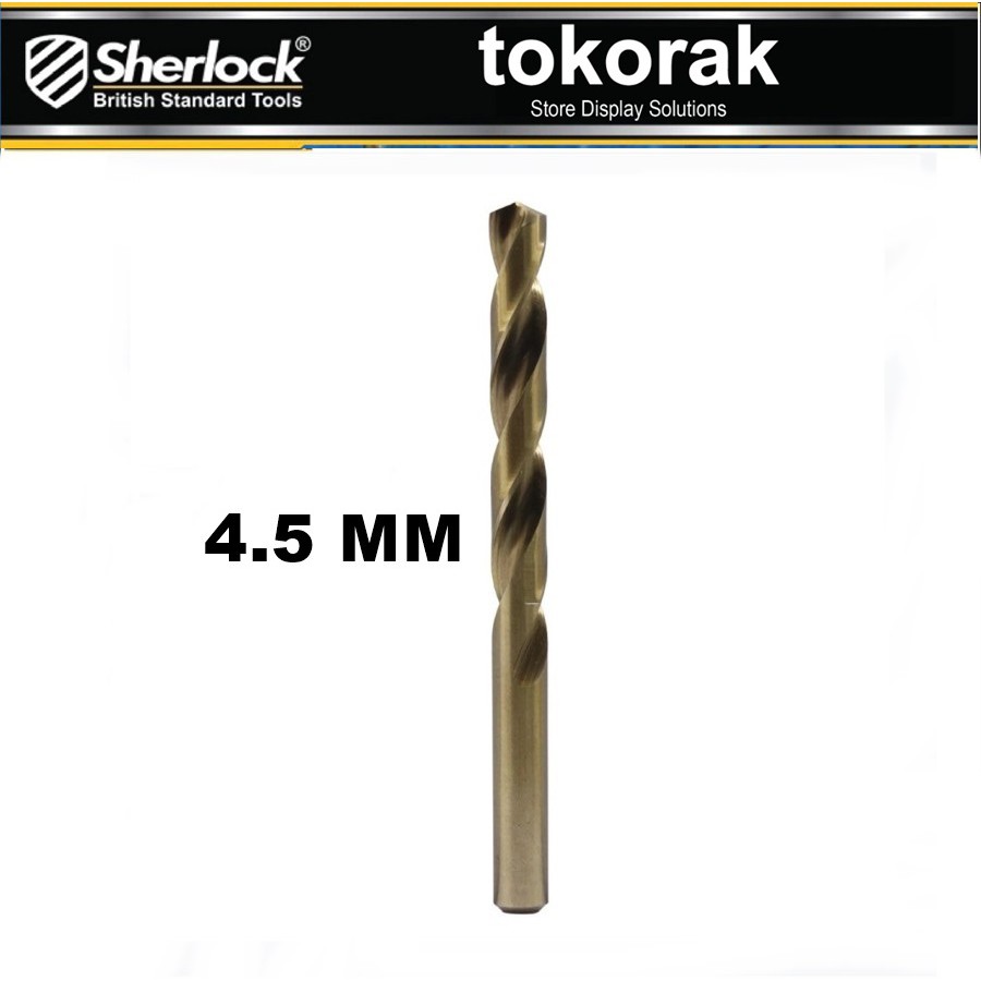 MATA BOR BESI SHERLOCK HSSCO 4.5 MM - BISA UNTUK STAINLESS STEEL